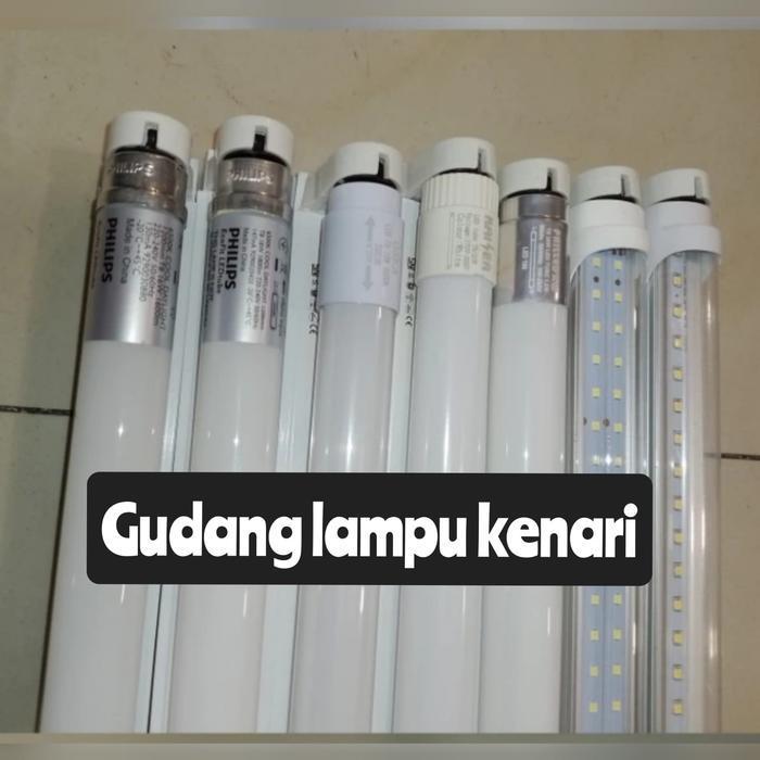 1 set kap lampu + TL T8 LED 16w 18w 20w 30w 120cm kap + tl t8 Led