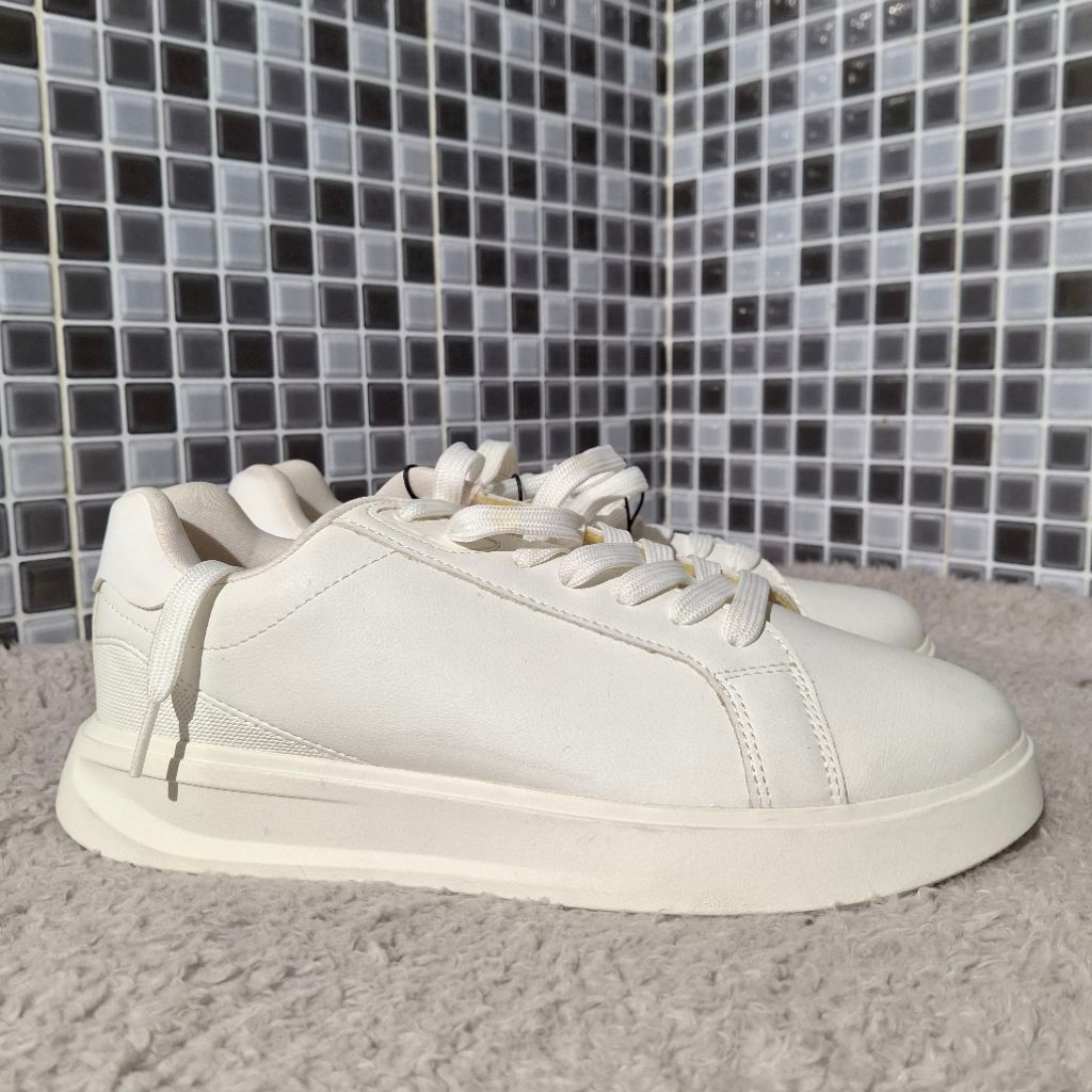 ZARA SEPATU SNEAKERS PLATFORM WHITE BARU ASLI ORIGINAL