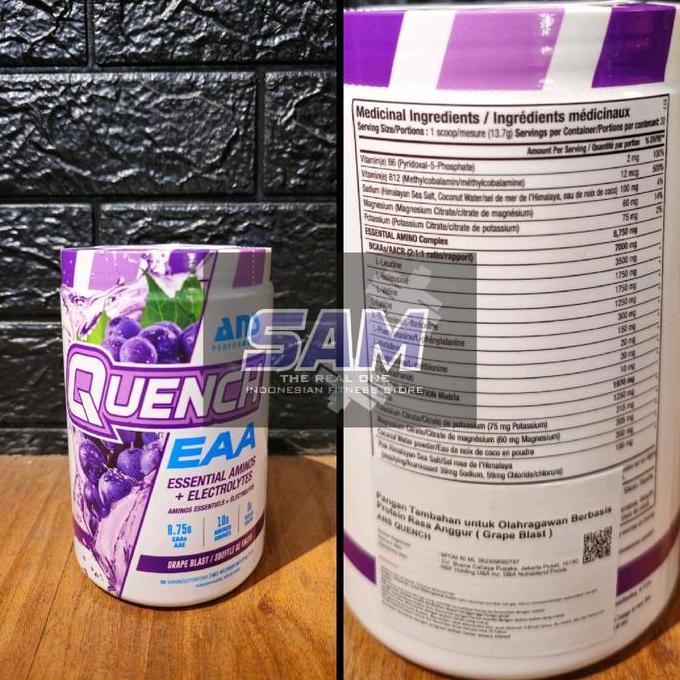 Suplemen Fitness ANS Quench EAA 30 serving BCAA Powder