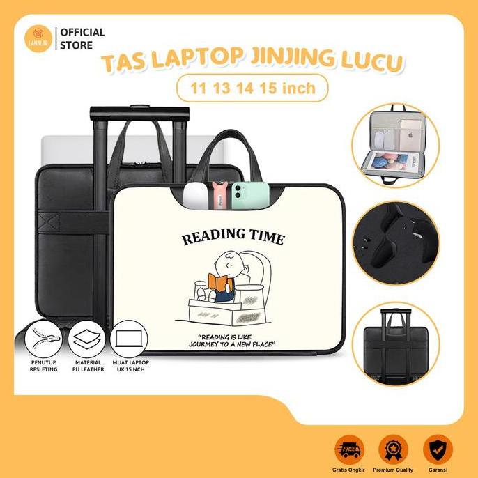Sleeve Tas Jinjing Laptop Macbook Ipad Tablet 13 14 15 Inch Waterproof
