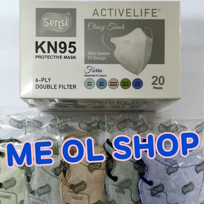 Medikit- Masker Sensi Kn95 Active Life 6Ply Mixed Warna Sensi Kn95 Mixed Color
