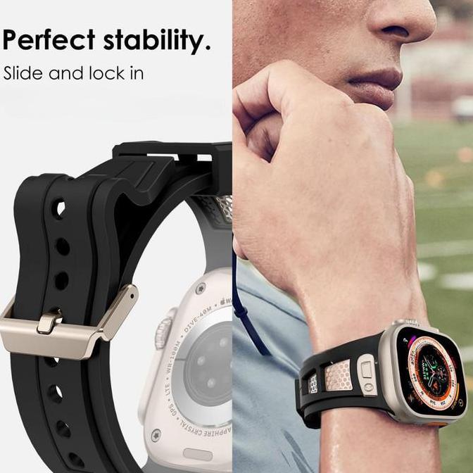 [Tali Jam] Smart Watch Strap Ultra 10 9 8 7 6 5 4 Se Hexa Force Model Band Tali Jam Karet Besi Watch