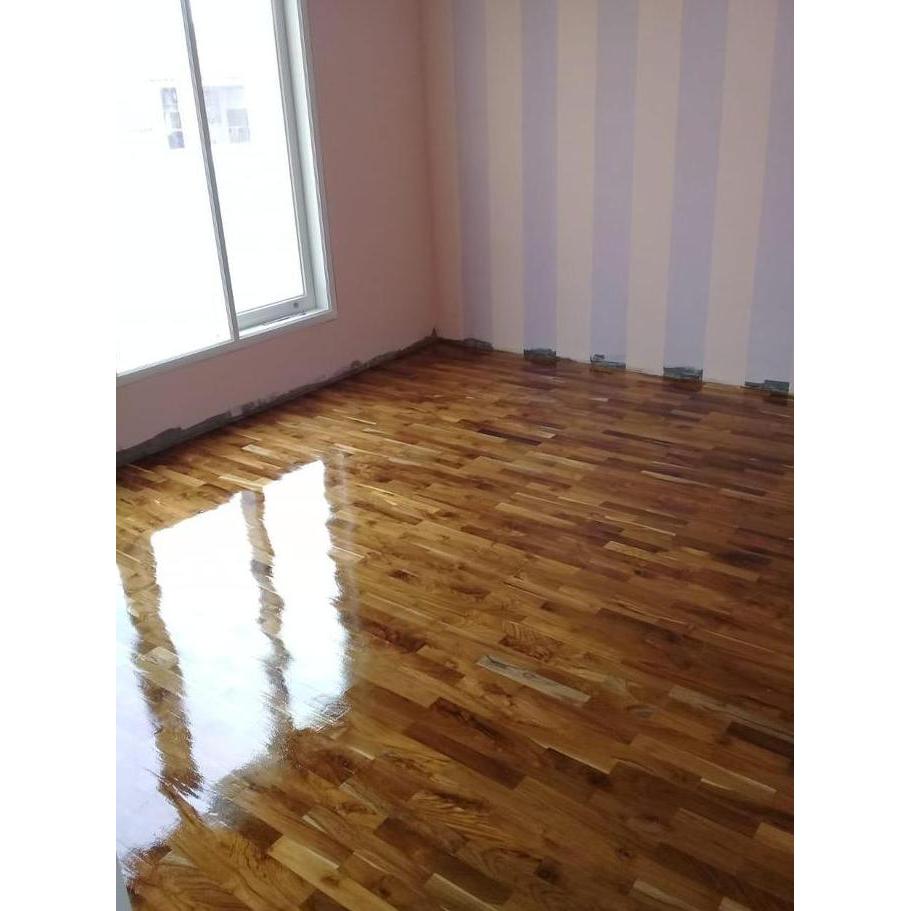 TERBARU LANTAI KAYU PARKET ASLI JATI PERHUTANI - PARQUET SOLID TEAK Grade B