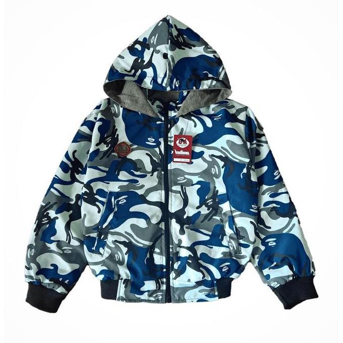 Lansungkirim- Jaket Anak Motif Loreng Usia 6 Bulan - 15 Tahun | Jaket Parasut Anak Model Bomber Casu