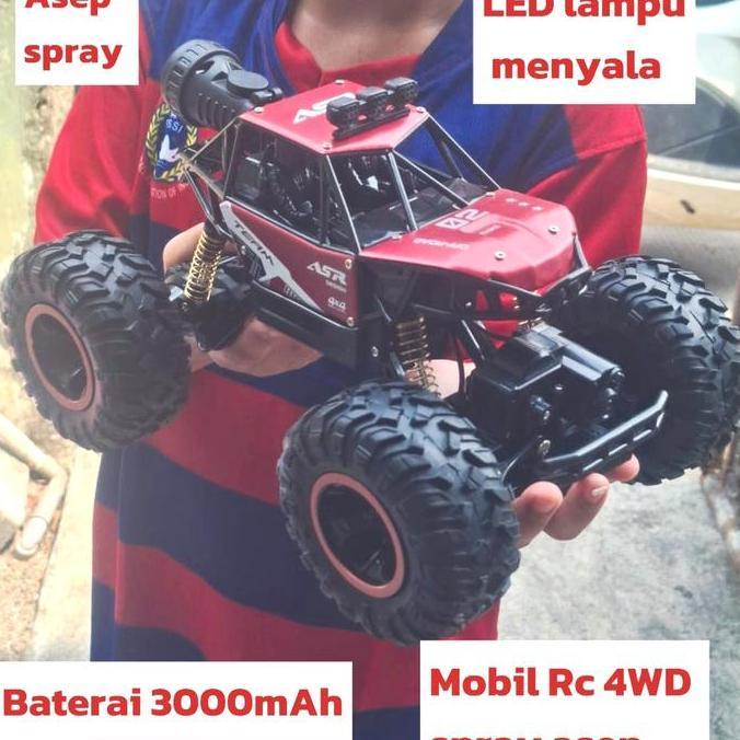 Lansungkirim- Mainan Mobil Remot Rc Metal Racing 2.4Ghz Keluar Asap Knalpot Drift On