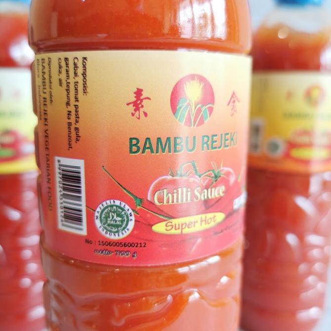 Foodgret- Sambal Sambel Bambu Rejeki Sweet Extra Super Hot 700Gr Vegetarian