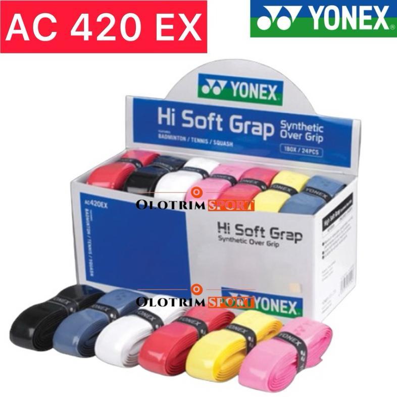 Grip Karet YONEX AC 420 EX Hi Soft Grap Synthetic Over Grip AC420 AC420EX Original
