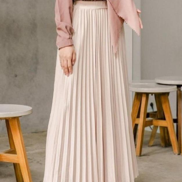 ROK PLISKET PANJANG PREMIUM IMPORT KOREA/ROK MODEL A TEBAL BAGUS