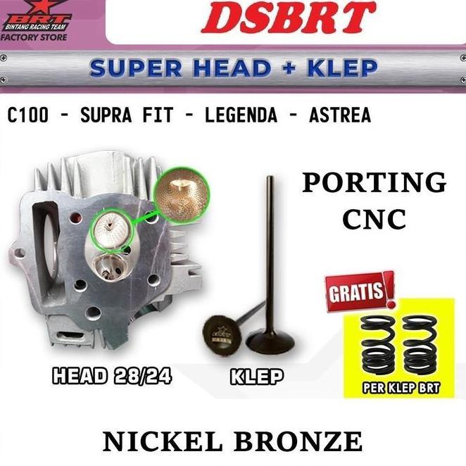 Head Deksel Brt Porting Cnc Grand Supra X Fit Legenda C100 Astrea Win 28 24