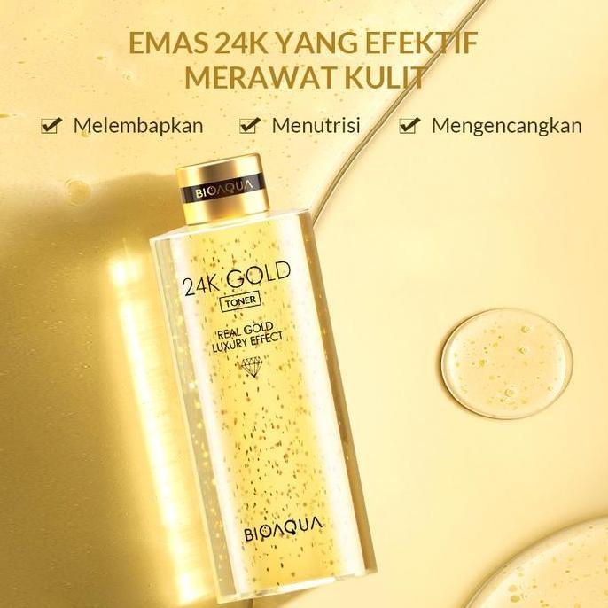 Cod,Bisa- Bioaqua 24K Gold Skin Brightening Serum Essence Cream Bpom