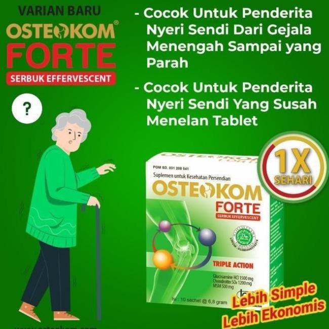 Lgsgkemas- Osteokom Tablet Isi 30 Dan Osteokom Forte Isi 10 Sachet