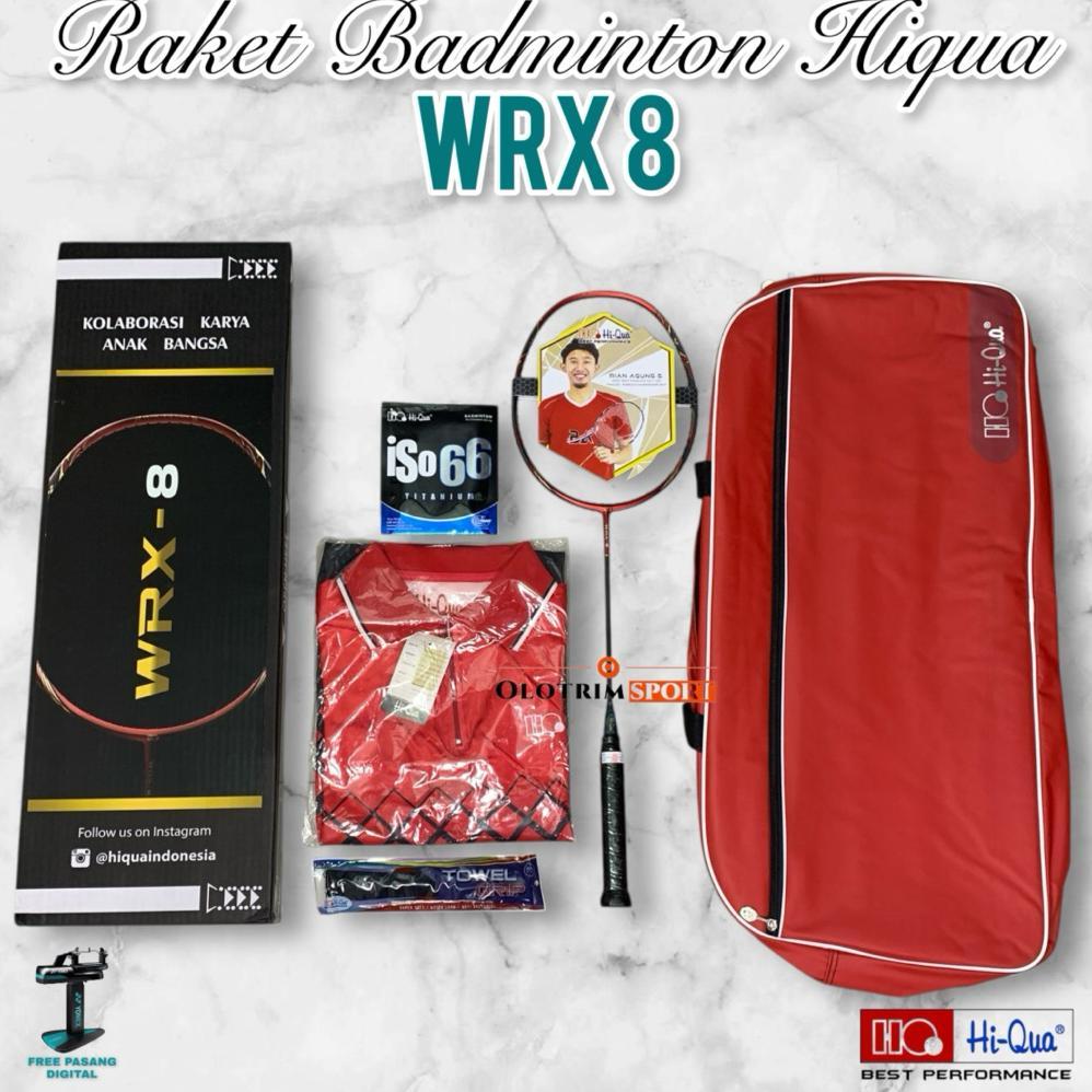 Raket Badminton HIQUA WRX7 WRX8 WRX 7 8 HI-QUA Original