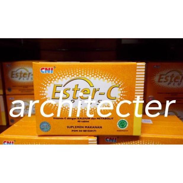 Lgsgkemas- Ester C Plus Cni (Strip) Vitamin C Isi 40 Tablet Asli Original