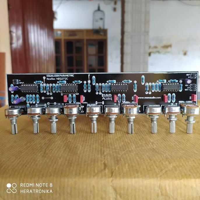 Kit Equalizer Parametrik Komponen Super 3 Band Frekuensi