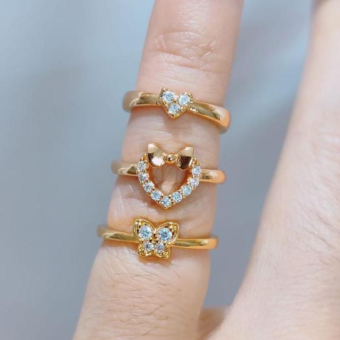 Goldsand- Cincin Anak Motif Cincin Anak Kecil Motif Baru Anti Karat-Bestjewlry