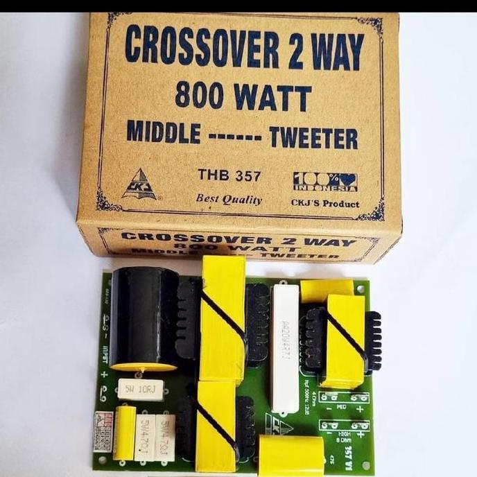 Crossover 2 way pasif 800 watt midle tweter ckj thb 357