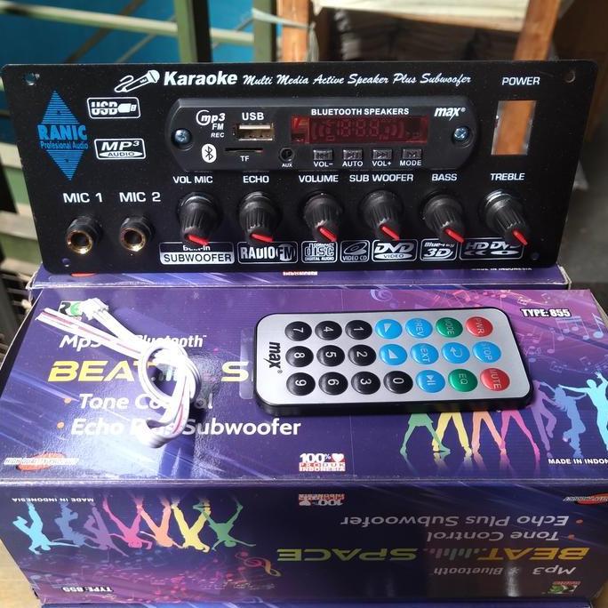kit tone control stereo mic echo subwoofer karaoke mp3 bluetooth