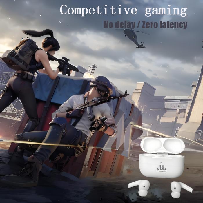 Jbl Phantom M33 Headset Gaming Kompetitif Edisi Baru - Baterai Tahan Lama, Dual Mikrofon, Bass Ngeba