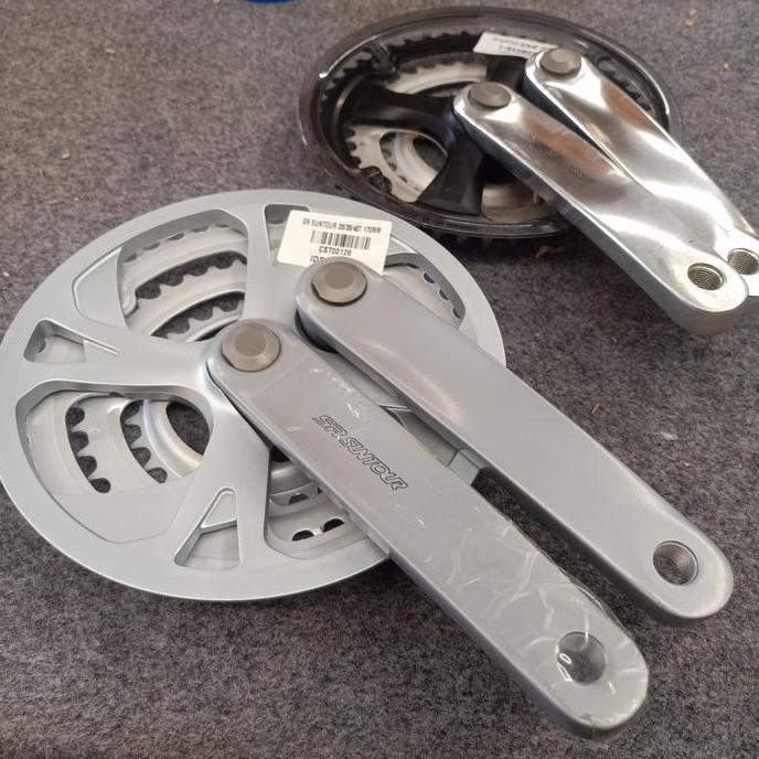 Crank sepeda SR Suntour 28/38/48T arm 170mm import