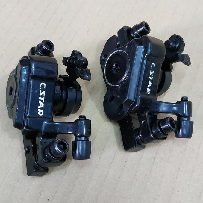 kaliper rem disc brake MEKANIK 160MM sepeda mtb seli HITAM CSTAR