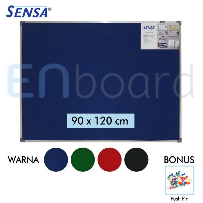 Softboard Cork Board / Papan Mading Gantung Bludru Sensa 90 x 120 cm