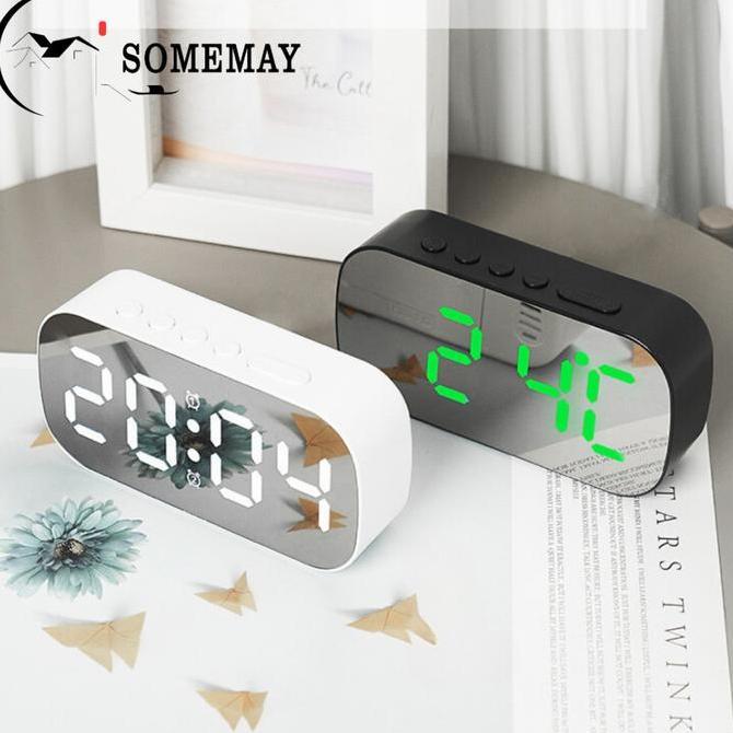 SOMEMAY Digital Jam Weker Mini Mode Alarm 6637/ Jam alarm dinding / Jam dinding digital LED [terbaik