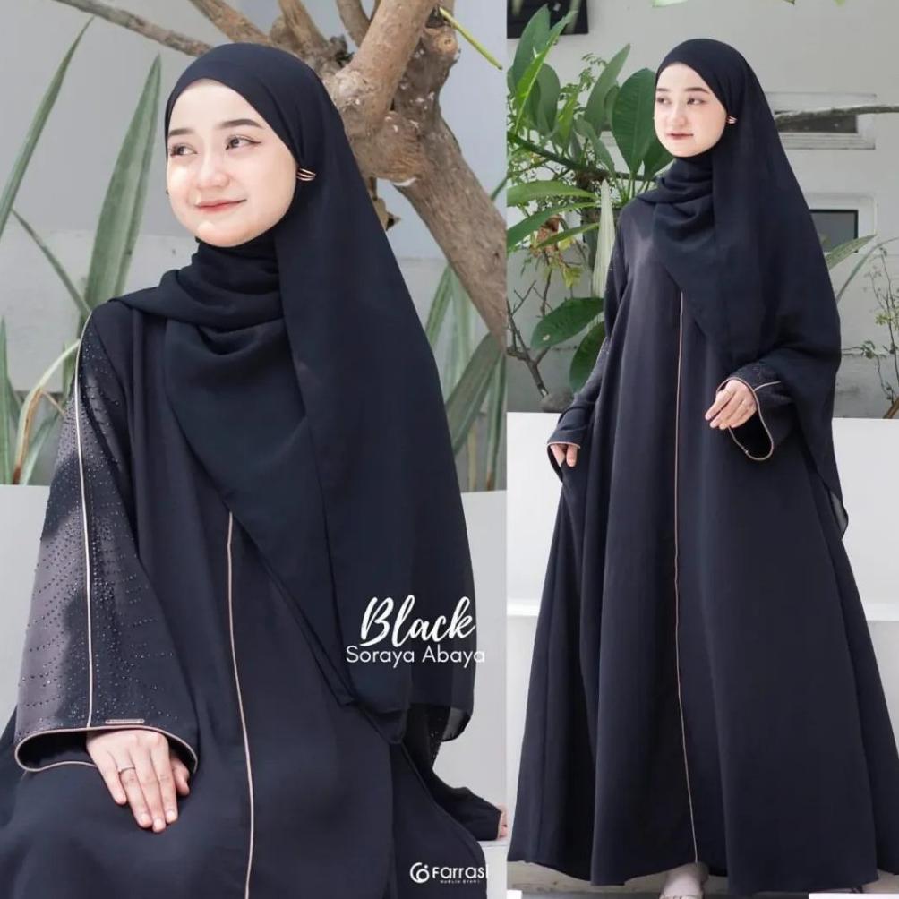 ORIGINAL GAMIS SORAYA ABAYA ANAK 11 12 13 14 15 16 17 TAHUN PEREMPUAN REMAJA BAHAN WOLFIS MIX PAYET 