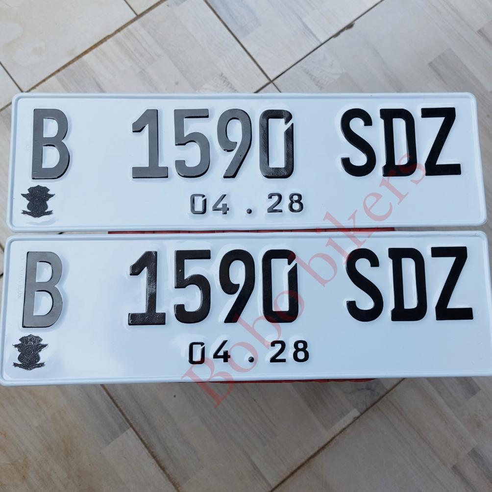 (PROMO) PLAT MOBIL BARU DAN STANDAR HITAM ATAU PUTIH