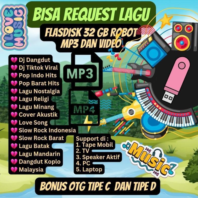 Bisa Request Lagu MP3 32 GB Robot