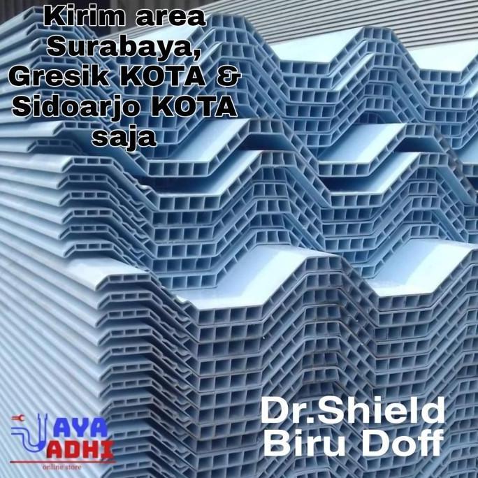 Bestone- Atap Dingin uPVC Dr. SHIELD Putih/Biru Doff