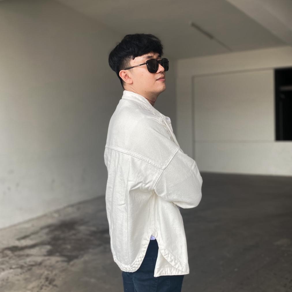 NEW JINISO - Denim Pria Oversize Jaket Jeans