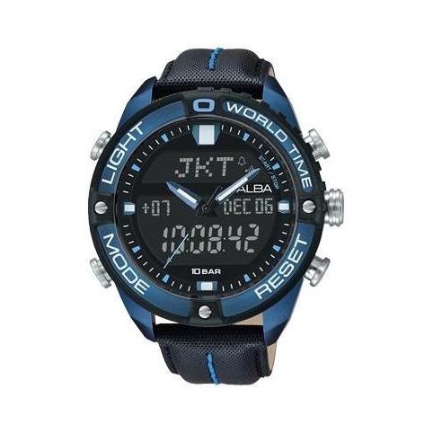 PROMO Alba Digital AZ4041X1 World Time Blue AZ4041