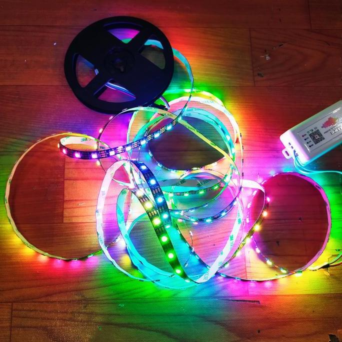 LED Strip RGB WS2812B 60 led/m ip20 indoor 5V 5M HAP