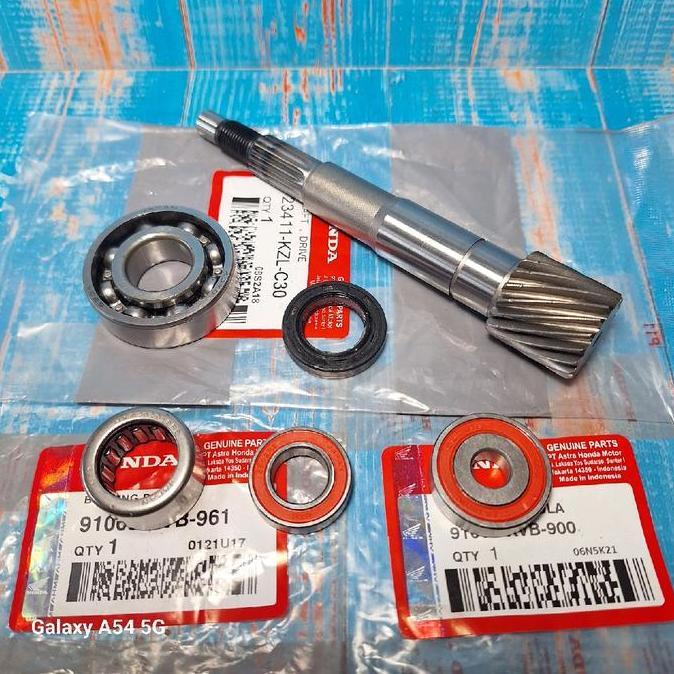 (paketan hemat) 5 jenis paket as pully plus bearing 6204 bearing bak cvt 6002(non kuningan) bearing 