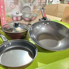 Panci Set Lengkap Anti Lengket - Panci Set Anti Lengket GSE - Panci Stainless Steel Tebal