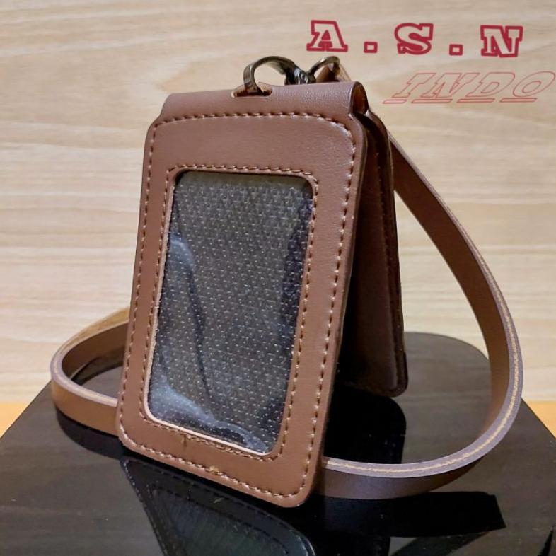 Id Card Kulit Lipat Magnet Polos Id Card Kulit Polos Magnet