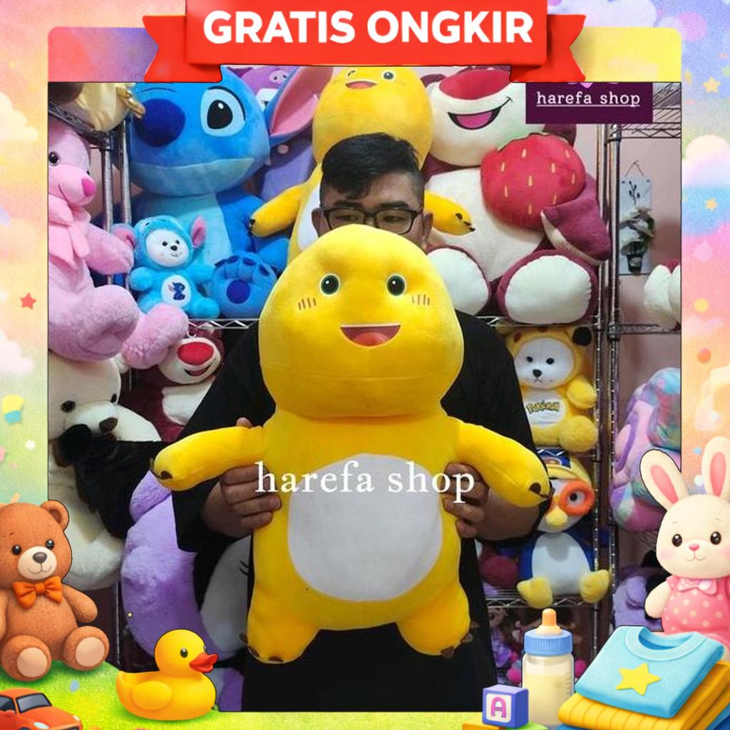 Boneka Dino Kuning Nalong Viral