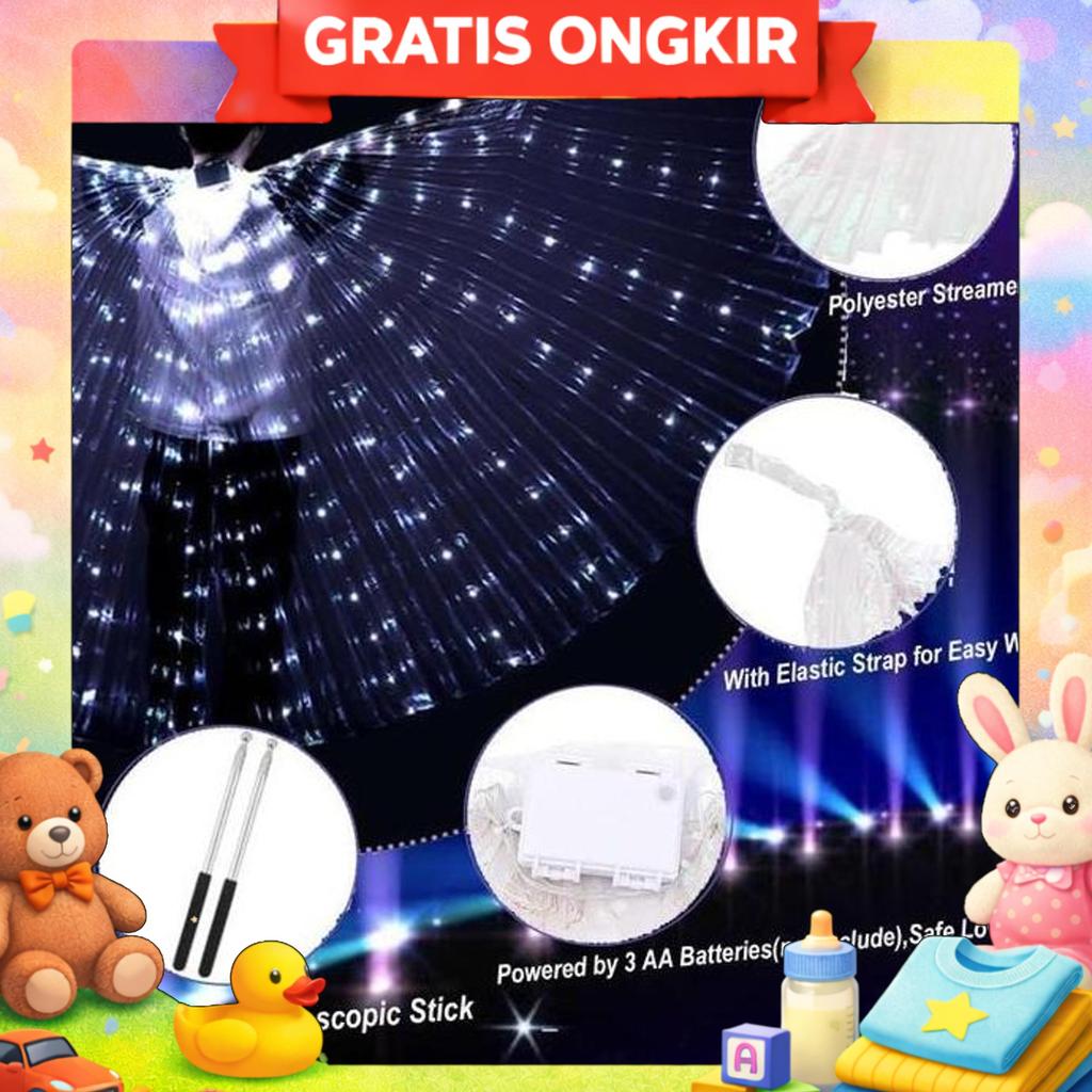 Kostum Sayap Malaikat Led Sayap Malaikat Anak Aldult Sayap Tari Penari