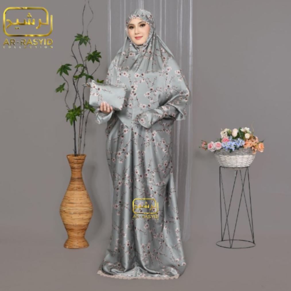 Tahan Lama Mukena Terusan Dewasa Bahan Sutra Silk Premium/Mukena Terusan Adem Halus Lembut Nyaman