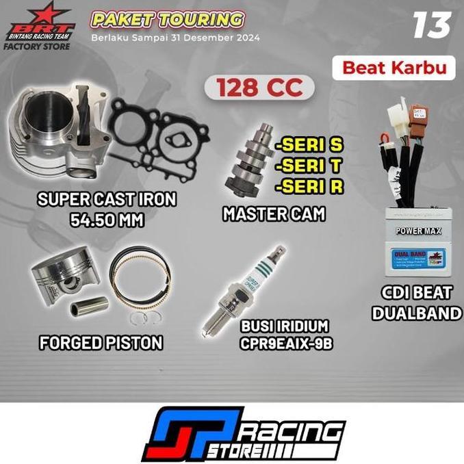 Grosir Brt Paket Bore Up Touring 1 Honda Beat / Scoopy Karbu Menjadi 128Cc