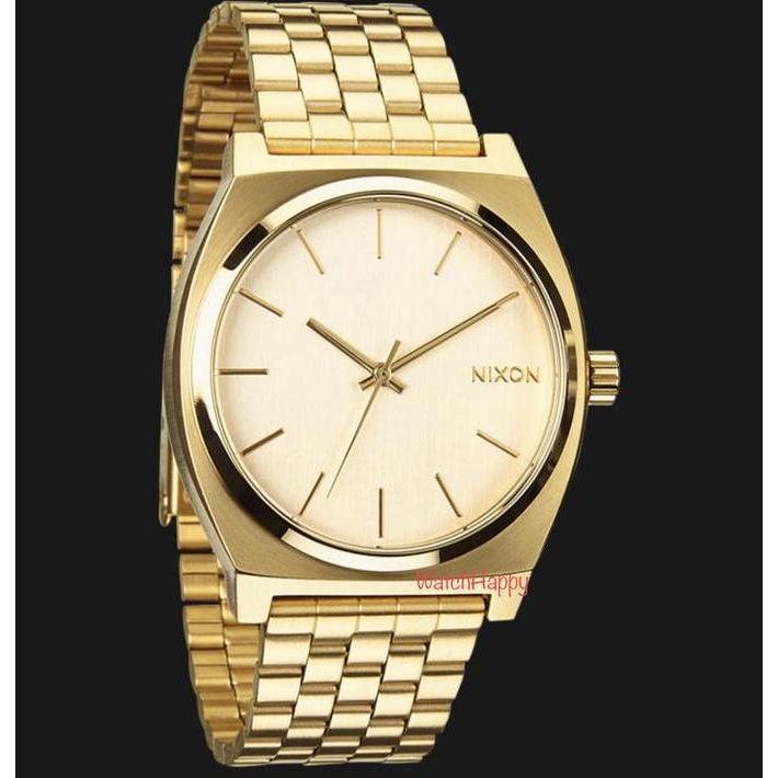 Murah Watchhappy Nixon A045511 Timer Teller Gold Metal Unisex 100% Original
