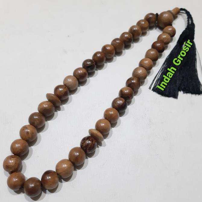 TASBIH KAYU GAHARU WANGI 33BUTIR 12MM 100% NATURAL