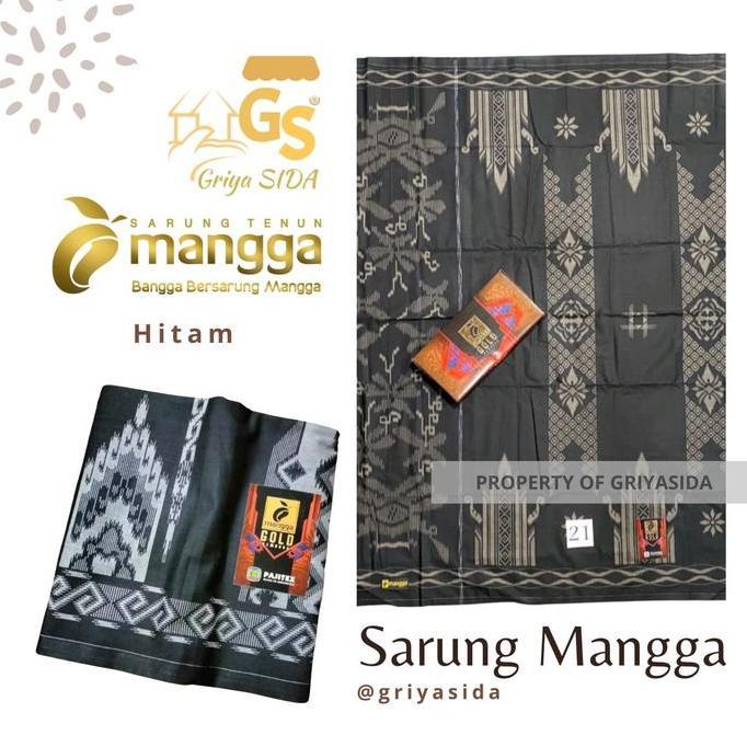 Thebest- Sarung mangga gold kembang premium sarung tenun mangga
