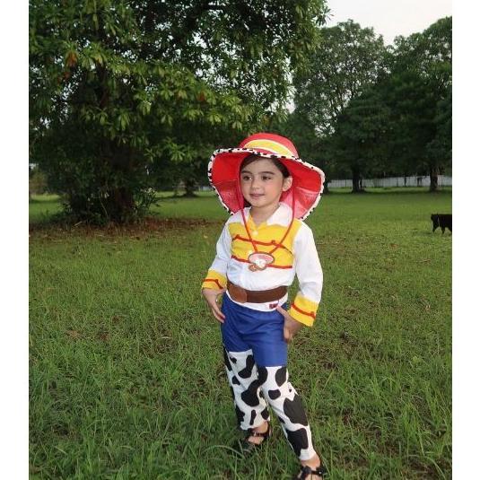 Terbaru Kostum Anak Toy Story Free Topi/ Kostum Koboi Woody Cowok / Baju Koboi Jessie Anak Bayi