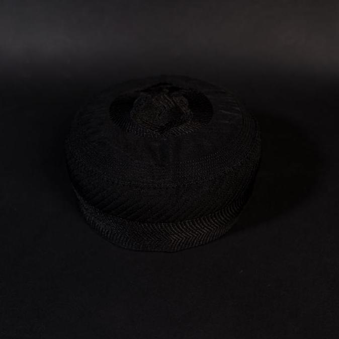 Thebest- Katsae Peci Hitam Bordir Peci Dewasa Bugis Madinah kopiah dewasa Songkok