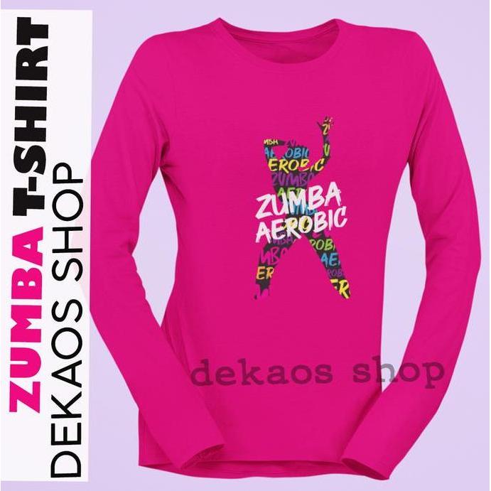 Moumentix- Kaos Senam Lengan Panjang Wanita  / Baju Senam Lengan Panjang / Baju Aerobic Wanita / Kao