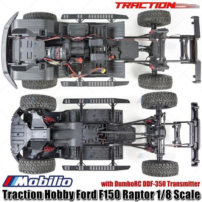 Traction Hobby Ford F150 Raptor 1/8 Scale Rtr Rc Crawler Adventure Car New Version 2025 New