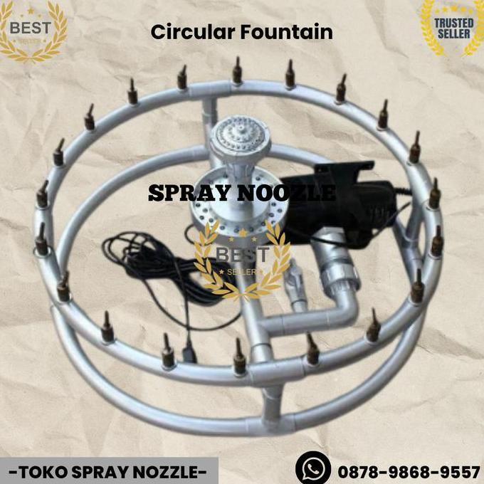 Terlaris Nozzle Mini Fountain Air Mancur 80Cm Dengan Lampu Led & Pompa, Full Stainless