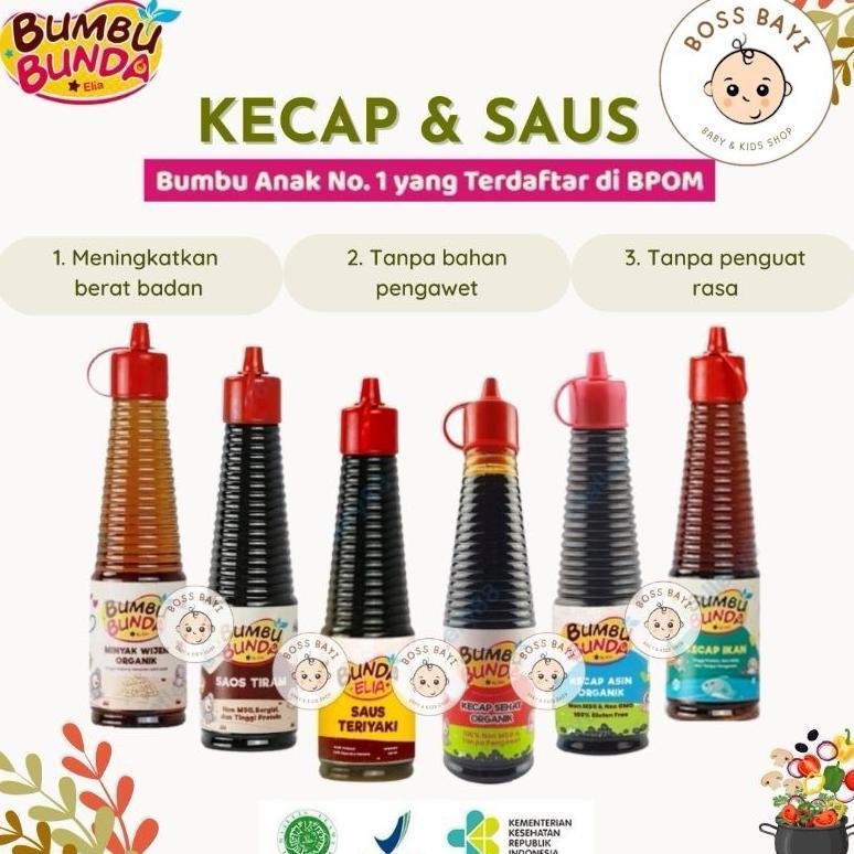 BUMBU BUNDA by Elia - Aneka Kecap & Saus |Kecap Manis Organik|Minyak Wijen|Kecap Asin|Kecap Ikan|Sau