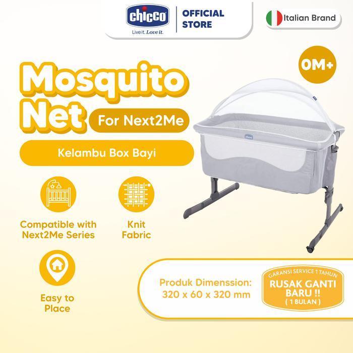 CHICCO Mosquito Net for Next2Me Cribs / Kelambu Box Bayi Chicco Next 2 Me